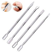 Nail Art Tool,Putar 4 PC/Set Double Ended Nail Pusher Romover Cuticle Manicure Pedicure Nail Cleaner
