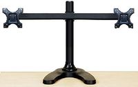 EZM Deluxe Dual Monitor Mount Stand Free Standing with Grommet Mount Option up to 28"(002-0018)