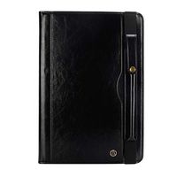 TechCode Samsung Tab S3 Case 9.7 Premium PU Leather Business Case Stand Folio Cover with Auto Wake/Sleep Pencil Holder Multiple Viewing Angles Case for Galaxy Tab S3 9.7 SM-T820/ T825, Black