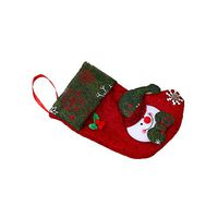 Willsa Cute Exquisite Merry Christmas Plush Tree Hanging Gift Candy Small Socks Decoration