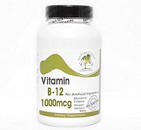 B-12 Vitamin 1000mcg ~ 200 Capsules - No Additives ~ Naturetition Supplements