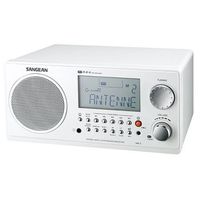 Sangean WR-2WH FM-RBDS AM Wooden Cabinet Digital Tuning Radio (White) (Certified Refurbished)