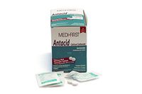 Medi-First 80233 Chewable Mint Antacid Tablets, 50-Packets of 2