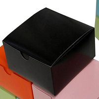 Tableclothsfactory 4x4x2 Black Cake Box-100 Boxes