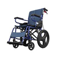 wheelchair Lightweight Transport Chair with Locking Hand Brakes,Lightweight Folding Transport, Ultra Light Manual Medical, Suitable for The Elderly and People with Reduced Mobility