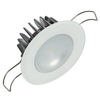Lumitec 113193 Mirage LED Exterior or Interior Down Light, Flush Mount, Glass Bezel, White Non-Dimming, Non-TTP