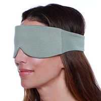 Happyluxe Sleep Eye Mask for Women and Men, Contoured Sleeping Mask & Blindfold, Eco Friendly, Blocks Out Light, Soft Comfort Eye Shade Cover for Travel, Napping, Migraines. Made in USA (Sage Green)