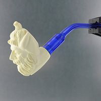 Paykoc Genuine Block Meerschaum Mini Viking Pipe with Case M60046