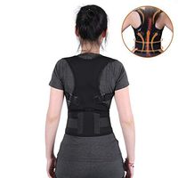 Adjustable Corrector Back Brace, Posture Improve Belt Back Support for Women and Men to Relieve Neck, Back and Lumbar Spine Pain