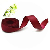 Ribbon 5 Yards Grosgrain Ribbon 6 10 15 20 25 40 50 Mm for Gift Wrapping Hair Bows Wedding Party Christmas Decoration,Wine Red,10Mm