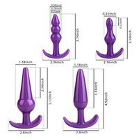 SSHOPG 4Pcs/Set Silicone Toy Training Pugs Toys Kit Massager for Women - Perfect Travel & Holiday Gifts