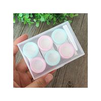 1Set Transparent Contact Lens Case Contact Lenses Container Material Box Portable Protector Holder Accessories,Transparent A
