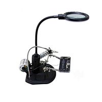 ZPDFDJ Desk Table Reading Lamp Magnifying Glass Distortion-Free Illuminated Magnifier for Reading Inspection Soldering Needlework Repair Hobby and Crafts