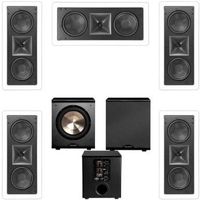 Klipsch KL-6502-THX 5.1 In-wall LCR Speaker System-Free PL-200