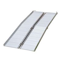 Easy Use Set-up Safety Handicap Folding 6' Aluminum Ramp Wheelchair Elderly, People, Scooter Threshold Portable Mobility Non-Slip