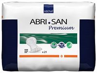 Abena Abri-San Premium Incontinence Pads, Size 8 - Maxi, 21 Count