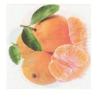 Salome Idea 60 Count Fruit Disposable Napkins for a Wedding or Tea Party,Fruit Napkins(A Orange)