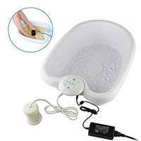 Ionic Detox Foot Bath Cell Cleanse SPA Machine Foot Spa Tub Health Care Set with Plastic Basin,White