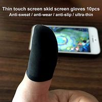 YWILLINK 10Pcs Mobile Finger Sleeve Touchscreen Game Controller Sweatproof Gloves for Phone Gaming