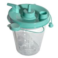 Sunset Healthcare Suction Canister 800 mL Sealing Lid, RES023 - Sold by: Pack of ONE