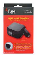 Fuse 2-IN-1 Wall and Car Charger USB Power Adapter