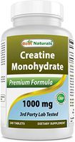 BEST NATURALS Creatine Monohydrate 1000 mg 240 Tablets, 0.02 Pound