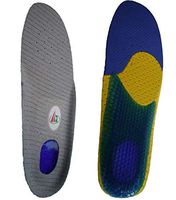 Massaging Gel Shoe Insoles Inserts Heel Cushion. Dual Density. Odour Control (Large-UK 7.5-10.5)