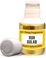 Parag Fragrances Ruh Gulab Attar 5ml (Alcohol Free Long Lasting Attar For Men or Religious Use) Traditional Bhapka Processed Attar/Made in India
