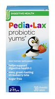 Pedia-Lax Daily Digestive Probiotic Yums Strawberry Chewable Tablets, 30 Count (Pack of 1)