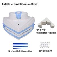 Glass Wiper Squeegees Magnetic Double-sided Cleaning Window Glass Cleaner Cleaning Tools Adjustable Magnetic Professional Combo Home High Rise,White-(4-30mm)