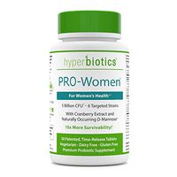 PRO-Women: Probiotics for Women with Cranberry Extract & 100% Naturally-Occurring D-Mannose - 15x More Effective Than Capsules with Patented Delivery Technology - 30 Once Daily Time Release Tablets