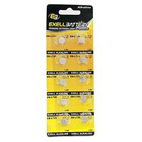 10pk Exell EB-L726 Alkaline 1.5V Watch Battery Replaces AG2 LR726 396 USA SHIP