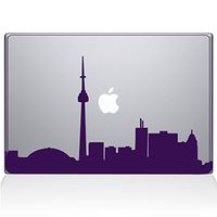 The Decal Guru 2076-MAC-12M-LAV Toronto Cityscape Decal Vinyl Sticker, 12" MacBook, Lavender