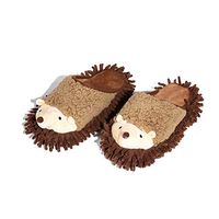 Fivtyily 1 Pair Microfiber Mop Slippers Chenille Dusting Cleaning Slippers