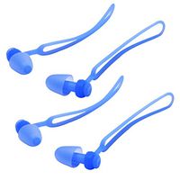 LIOOBO 2 Pair of Silicone Ear Plugs Cord Comfort Mushroom Swimming Ear Plugs Ears Protection Underwater Earplug