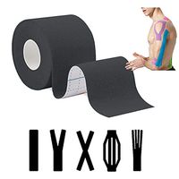Kinesiology Tape Elastic Therapeutic Sports Taping for Knee Shoulder Elbow Back Pain Relief Joint Protection Injure Prevention, Athletic Physio Muscles Strips,Breathable Cotton(Uncut Roll)