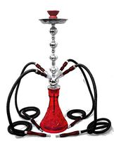 4 hose 26" TOMATO Hookah nargila shisha bar narguile nargile glass water Vase