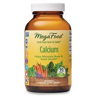 MegaFood, Calcium, Supports Healthy Bones and Teeth, Mineral Supplement, Gluten Free, Vegan, 90 Tablets (90 Servings)