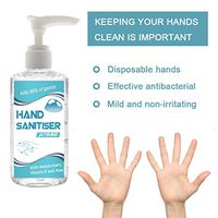Disposable Hand Sanitizer Gel, Anti-Bacterial Disinfection Liquid Hand Soap, No Clean Quick Drying Disposable Hand Sanitizer Gel (60 ml)