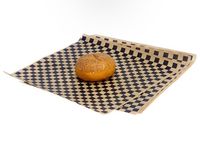 Dry Waxed Deli Paper Sheets - Paper Liners for Plasic Food Basket 12" x 12" (1000, Black and Brown Chekered)