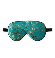 ZIMASILK 100% Natural Silk Sleep Mask Blindfold,Adjustable Super-Smooth Soft Eye Mask for Sleep with Bag(Pattern 5)