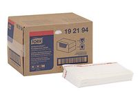 Tork 192194 Odor Resistant Foodservice Cleaning Towel, 1/4 Fold, 13" Width x 21" Length, White/Red Stripe (Case of 1 Box, 50 Towels per Box)