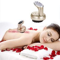Lzour Electric Scraping Massager,Gua Sha Cupping Massage Machine,Vacuum Suction Detox Massage Machine,Accelerate Blood Circulation,Negative Pressure Slimming,Gold