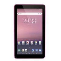 EVOO 7" Tablet, Android 8.1 Go Edition, Quad Core, 16GB Storage, Dual Cameras, Micro SD Slot, Pink