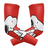 Red Snoopy Arm Sleeve - UV Protection Cooling Compression Sun Sleeves for Men & Women for Running, Cycling,Baseball, Basketball, Golf