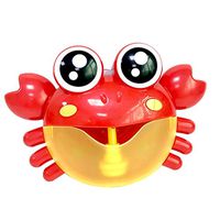 Freesa Kid Fashion Fun Crab Bath Toy Crab Bubble Machine Crab Spit Bubble Bath Toy Bubble Machine Tub Big Crab Automatic Bubble Maker Blower 30 Music Song Bath Toy for Baby