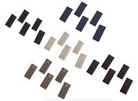 25-Pack Pant Waistband Extension - Adjustable Cotton Button (5 of Each: Black, Khaki, Navy Blue, Brown, Taupe Grey) - Instant Breathing Comfort, Fitting Pants