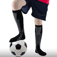 Mens and Womens Compression Socks 20-30mmHg (Large, Black 1 Pair)