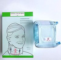 Cervical Neck Traction Collar Device| Neck Brace by NEC-TAL Brace for Taller Neck| for Disc Neck Pain Relief (Light Blue, 21 in fits 18-21 in Neck)