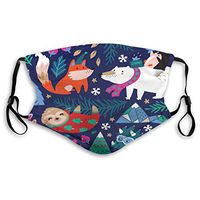 Mouth Masks for Dust Protection Face Mask Washable Earloop Mask Activated Carbon Filter Cute Sloth